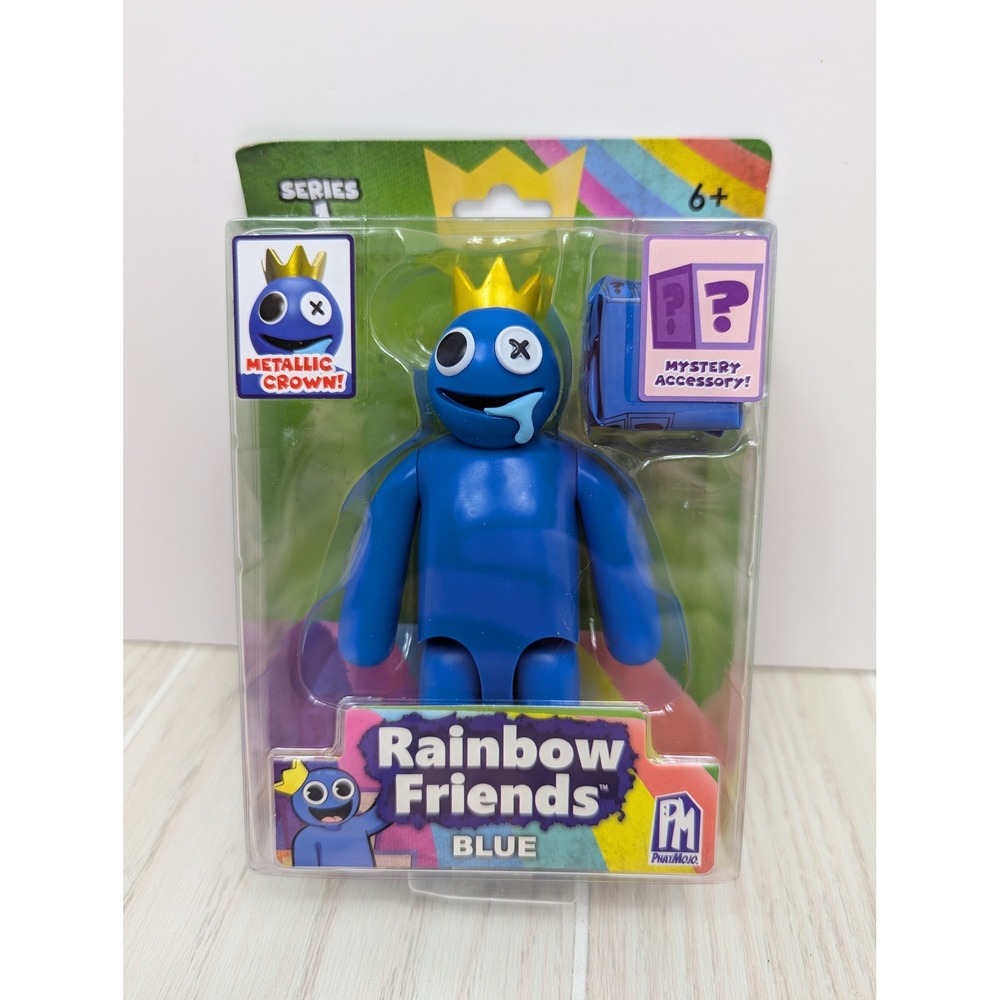 PhatMojo Rainbow Friends Blue Action Figure 5in Blue Series 1